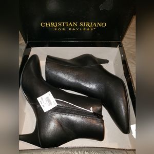 Ankle boots size 7 black. Christian Siriano